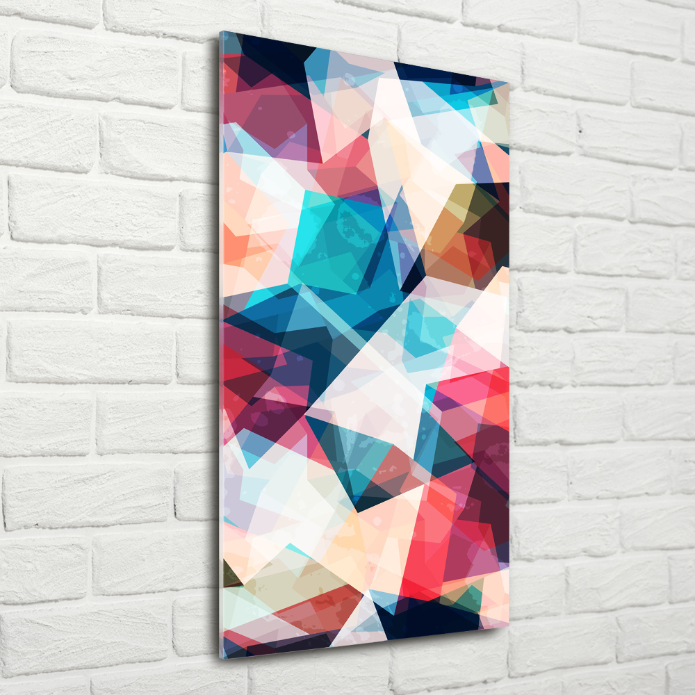 Glass wall art Mosaic abstraction