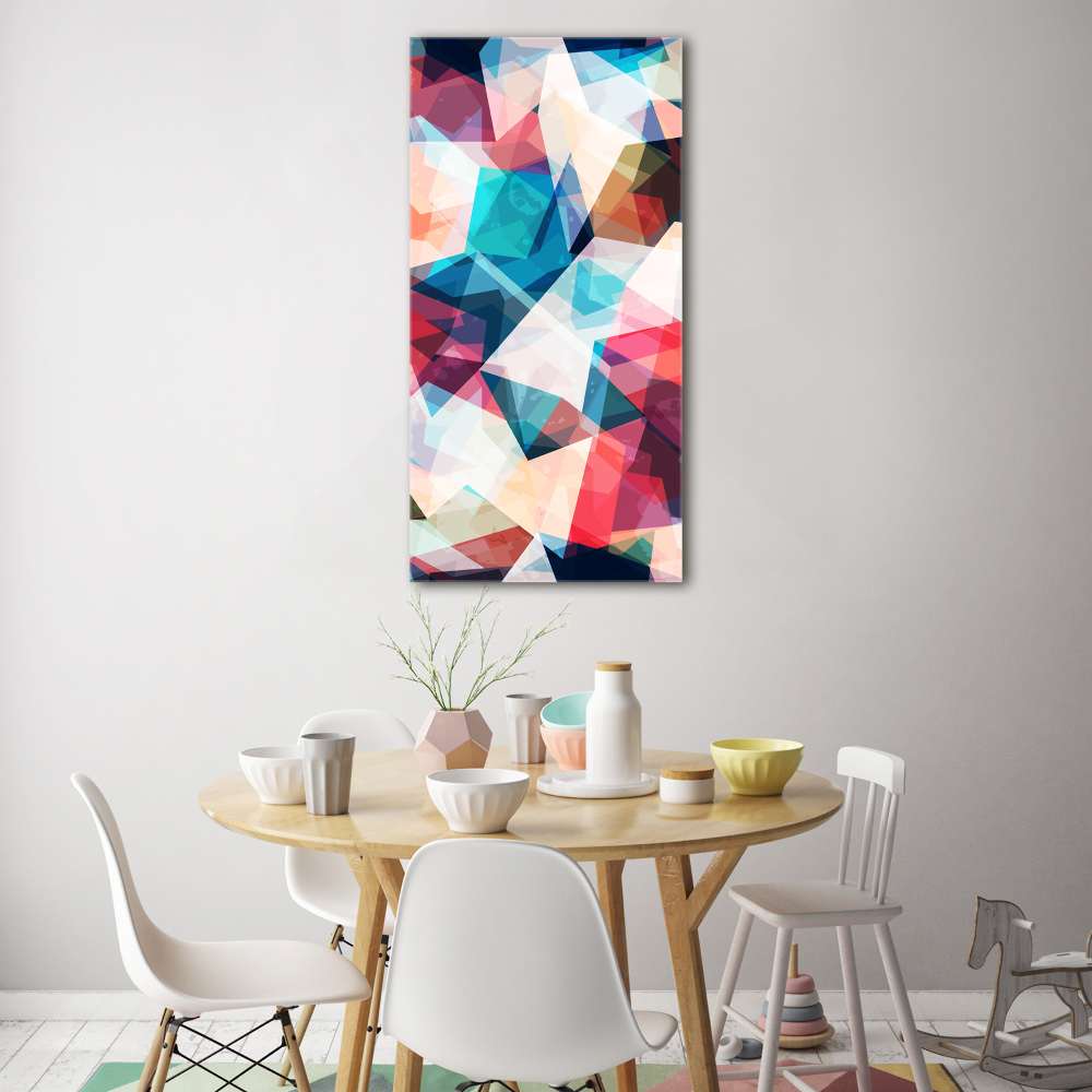 Glass wall art Mosaic abstraction