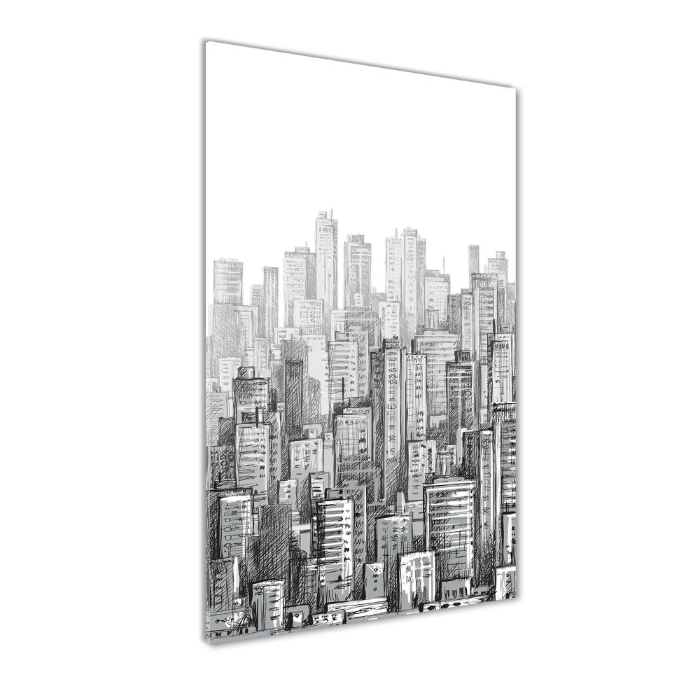 Glass wall art Skyscrapers