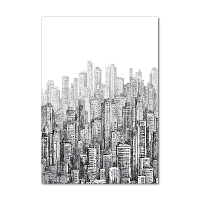 Glass wall art Skyscrapers