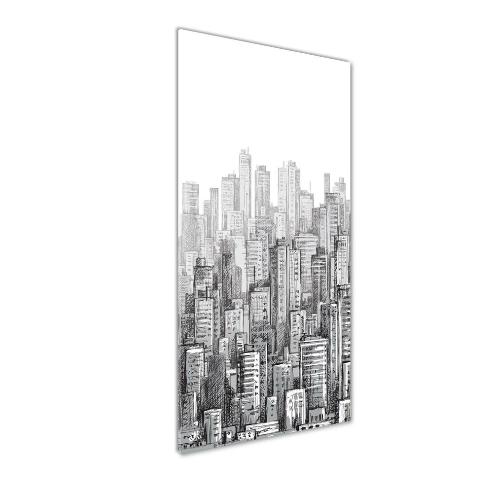 Glass wall art Skyscrapers