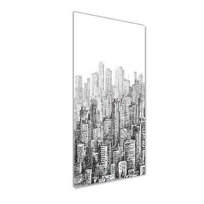 Glass wall art Skyscrapers