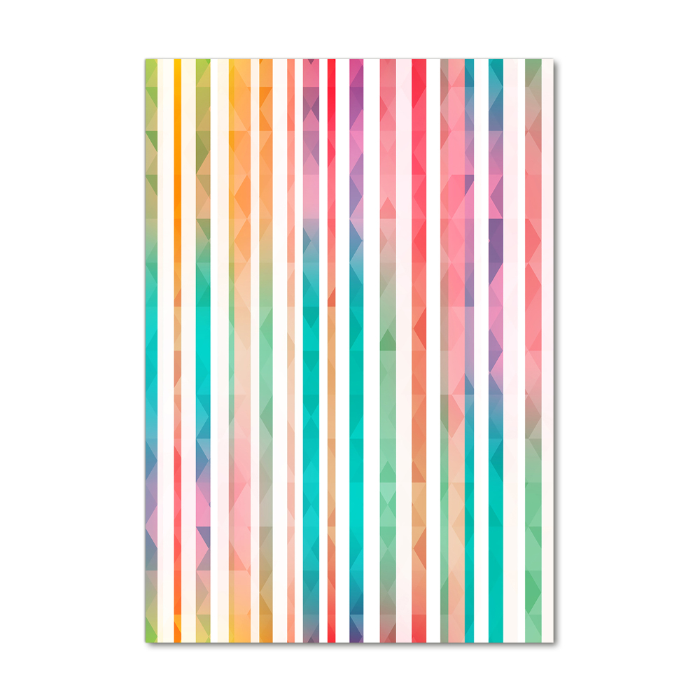 Print on a a glass Colorful stripes