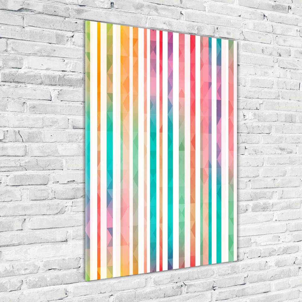 Print on a a glass Colorful stripes