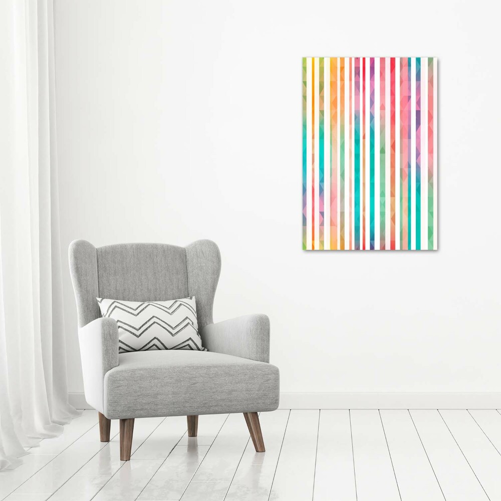 Print on a a glass Colorful stripes