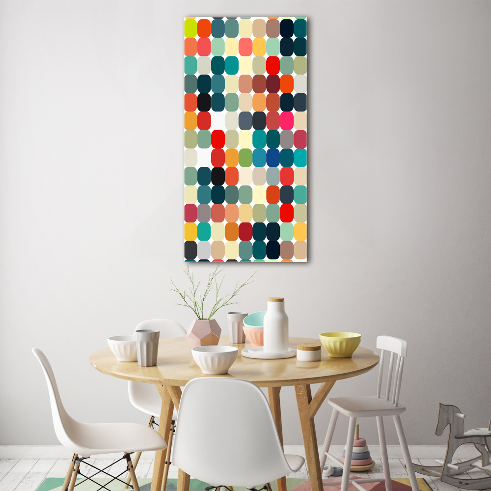 Wall art on glass Geometric background