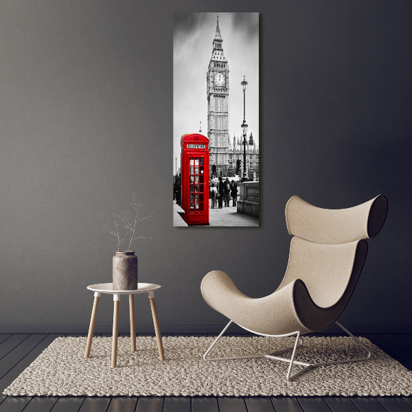 Wall art on glass Big Ben London