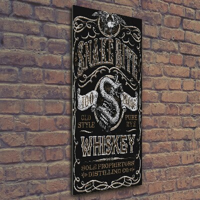 Wall art on glass Whiskey