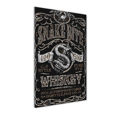 Wall art on glass Whiskey