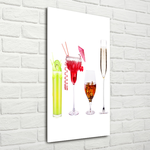 Photo printed on glass Colorful cocktails