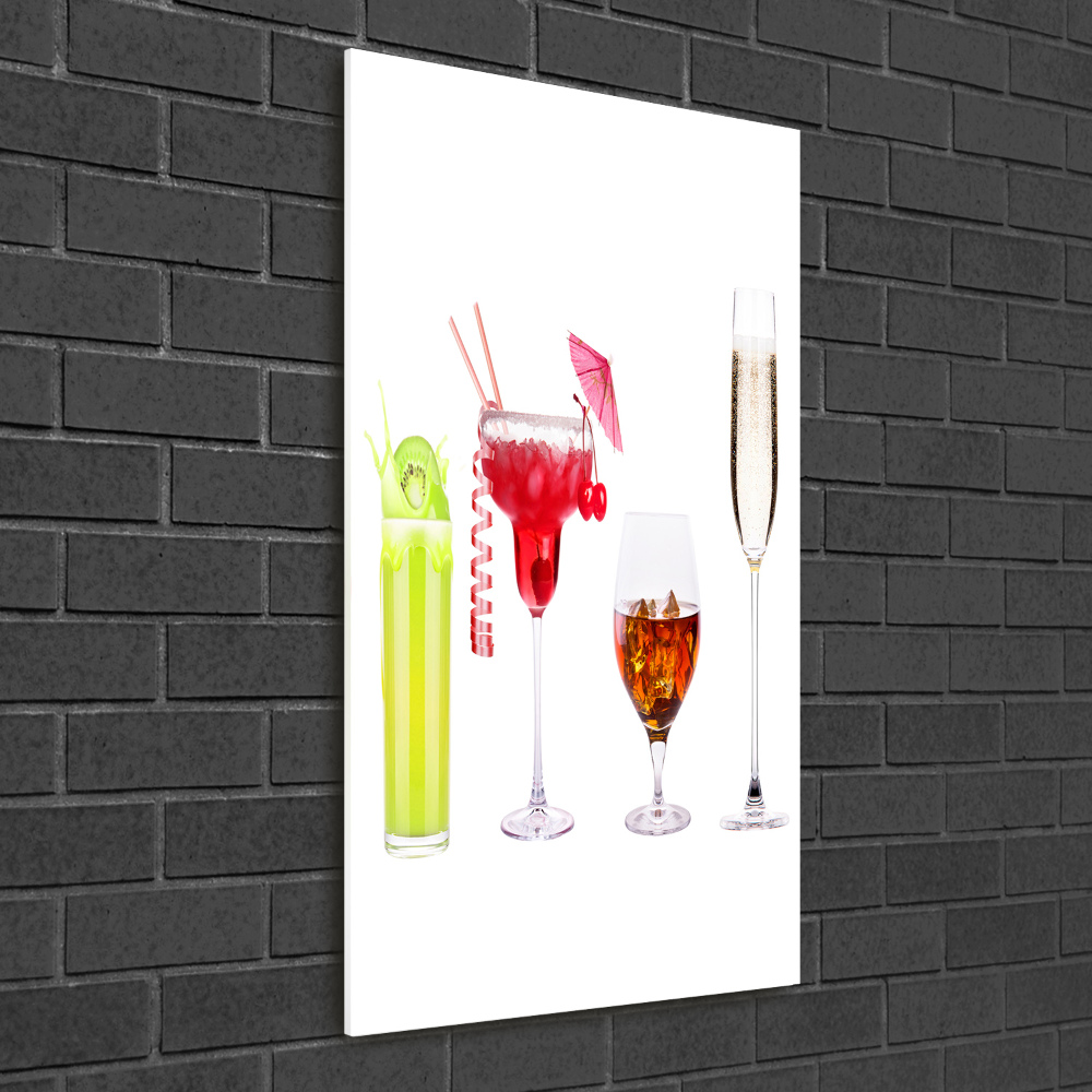 Photo printed on glass Colorful cocktails