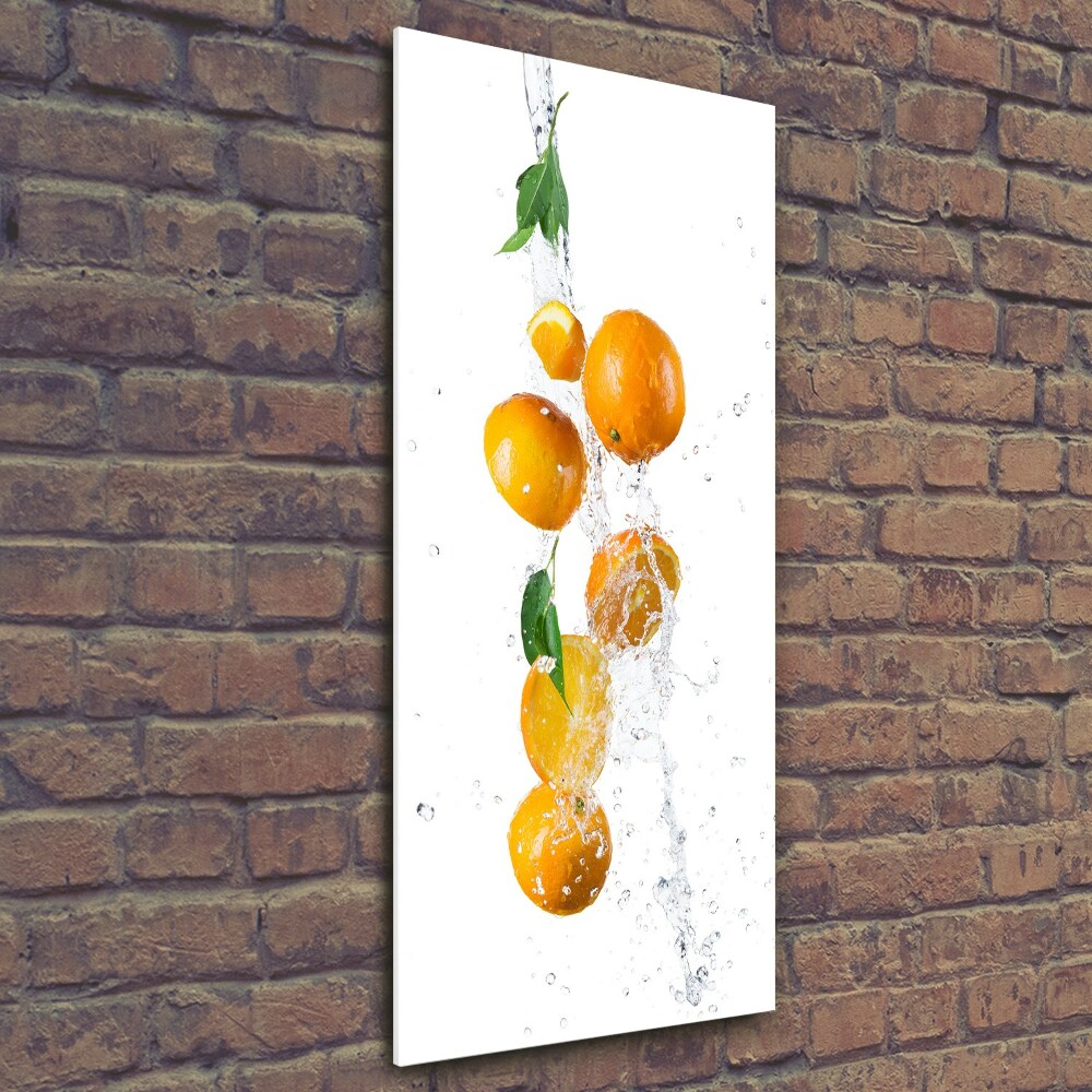 Photo printed on glass Oranges