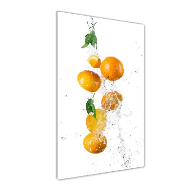 Photo printed on glass Oranges