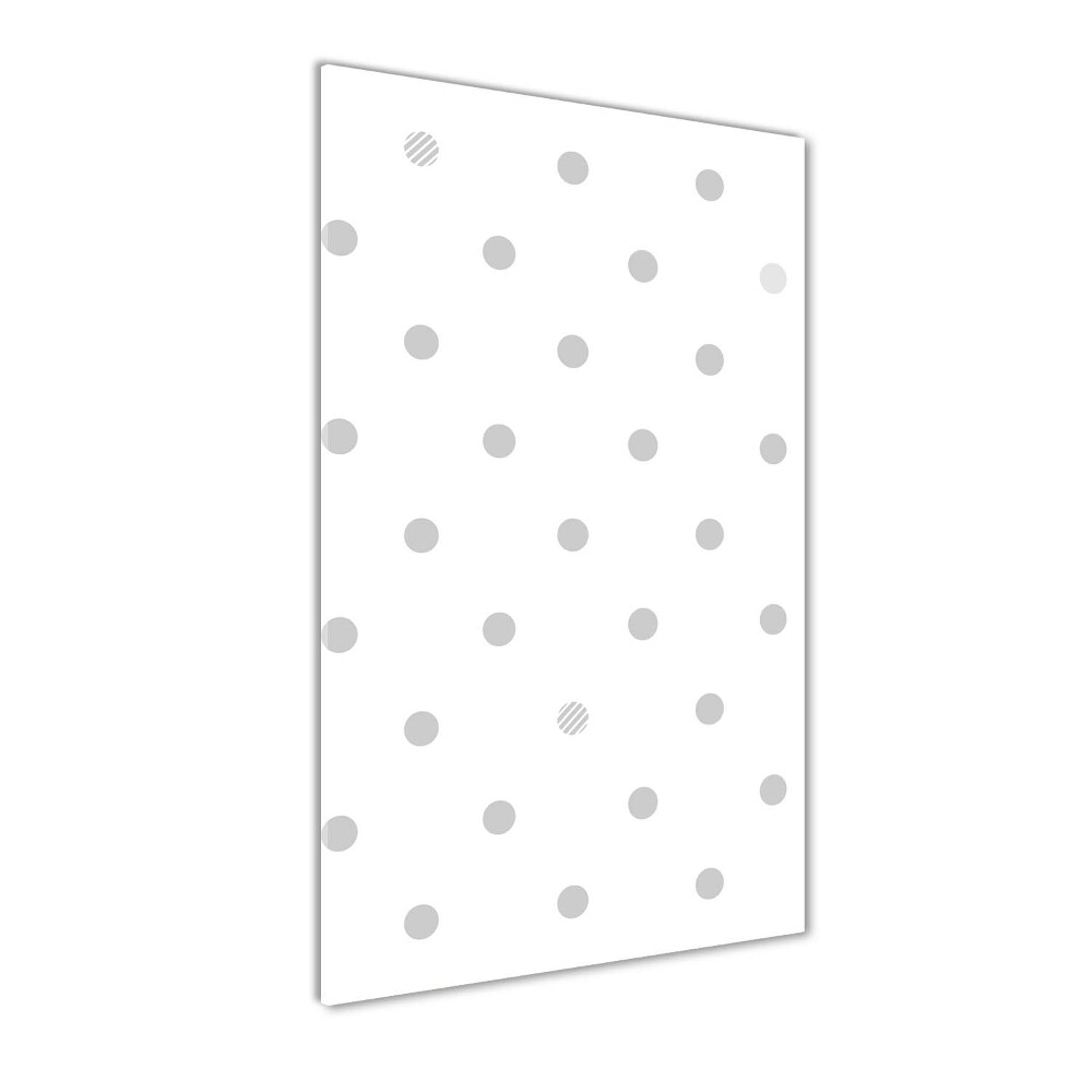 Print on a a glass Dots and hearts