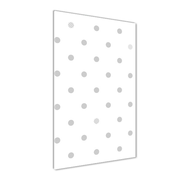 Print on a a glass Dots and hearts