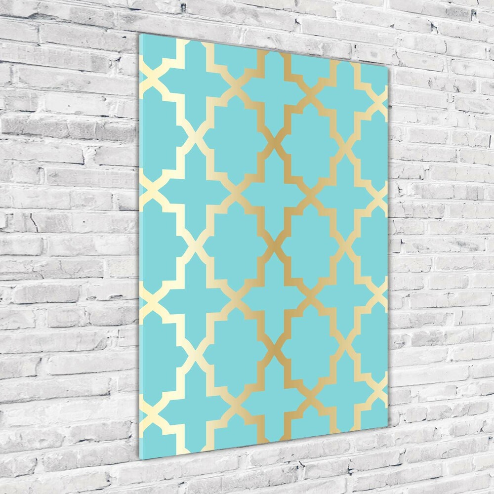 Glass art picture Arabic pattern