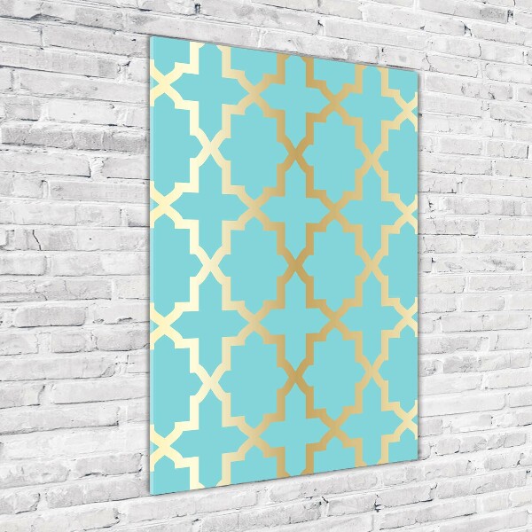 Glass art picture Arabic pattern