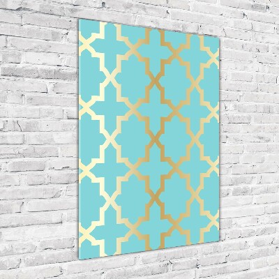 Glass art picture Arabic pattern