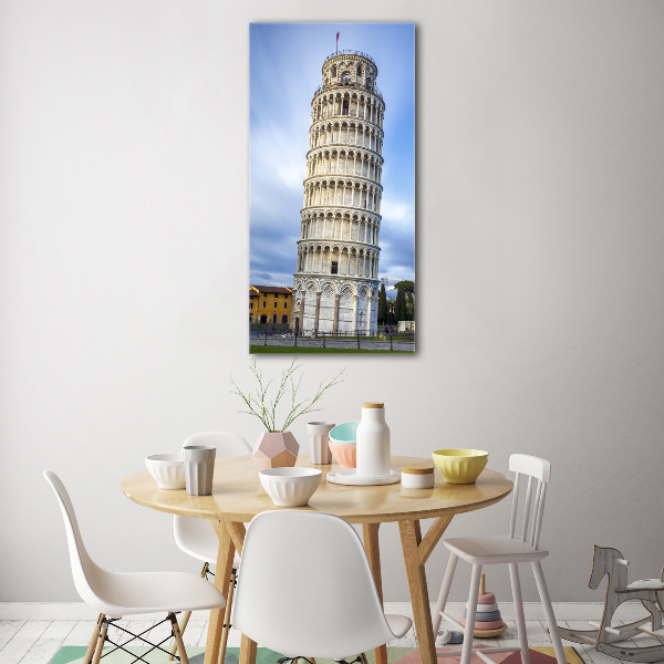 Glass wall art PIZA Tower curve