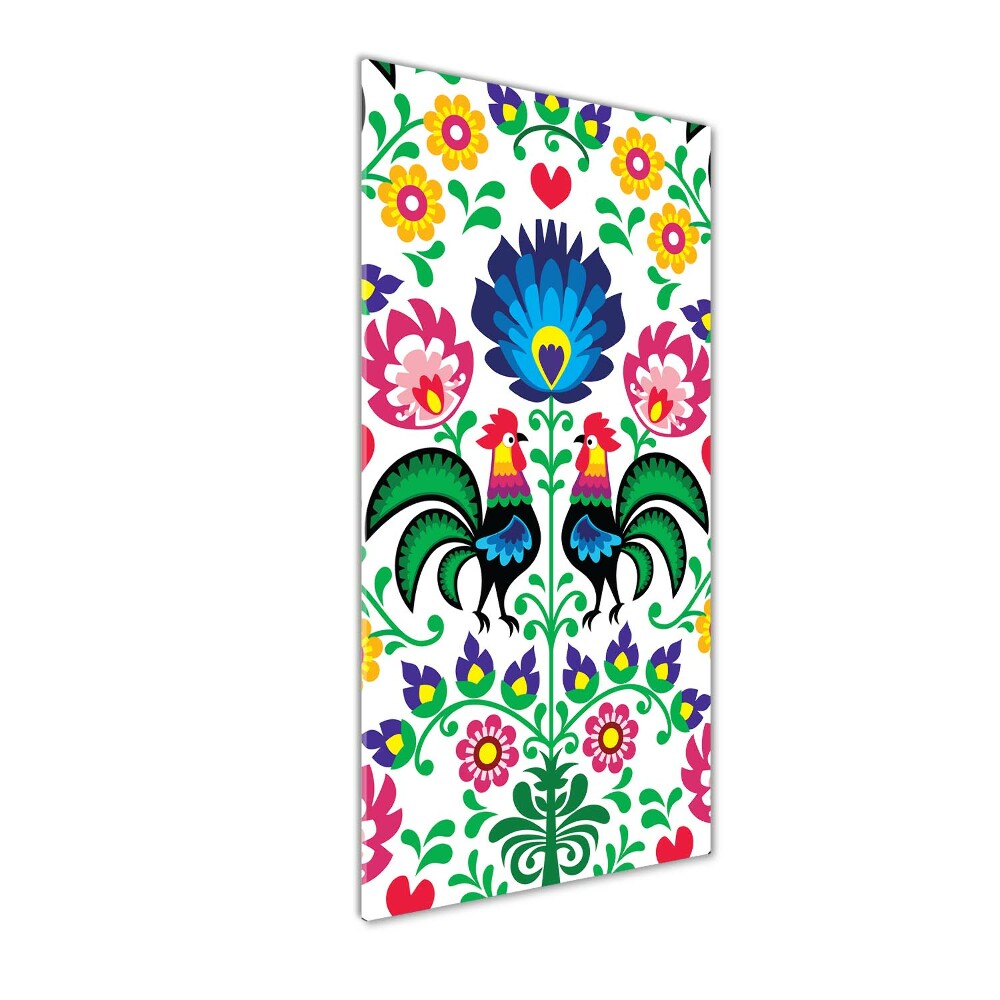 Print on a a glass Ethnic pattern