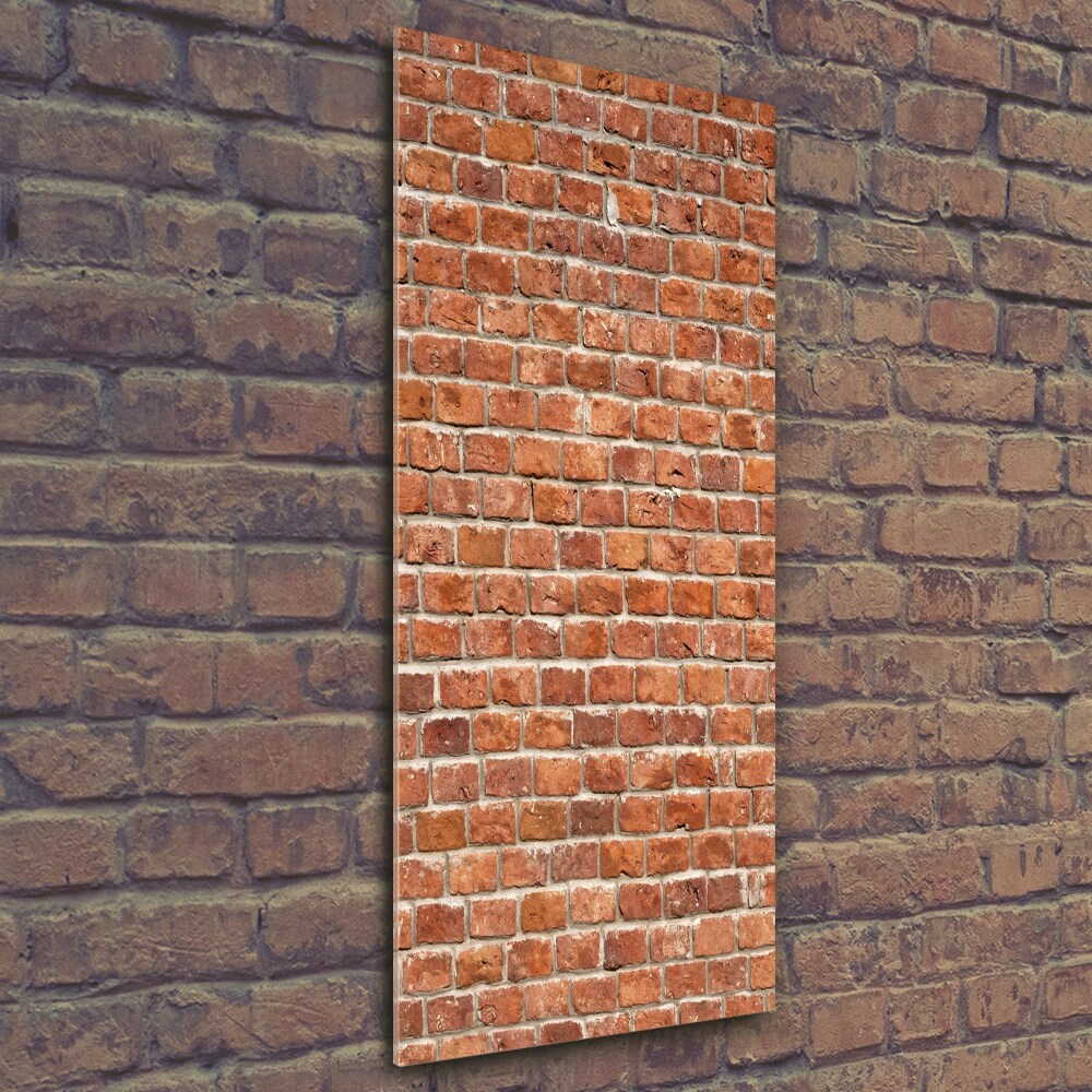 Glass wall art Brick wall