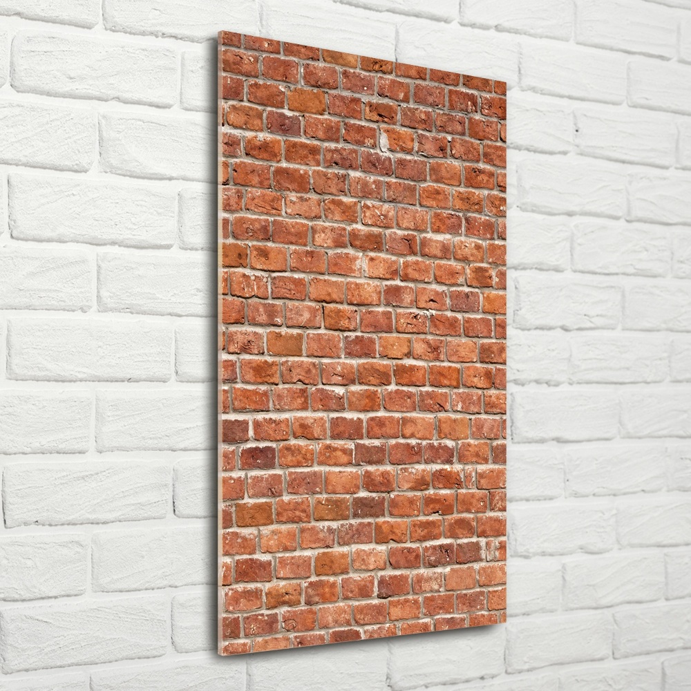 Glass wall art Brick wall