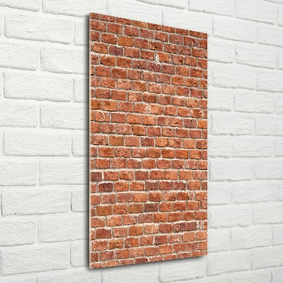 Glass wall art Brick wall