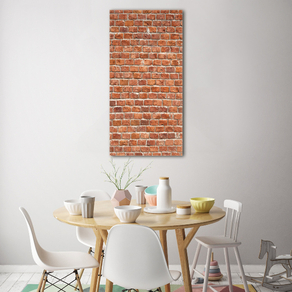 Glass wall art Brick wall