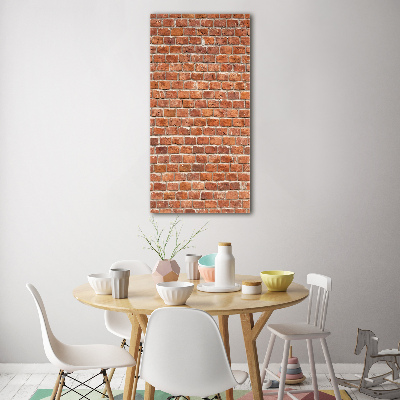 Glass wall art Brick wall