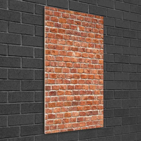 Glass wall art Brick wall