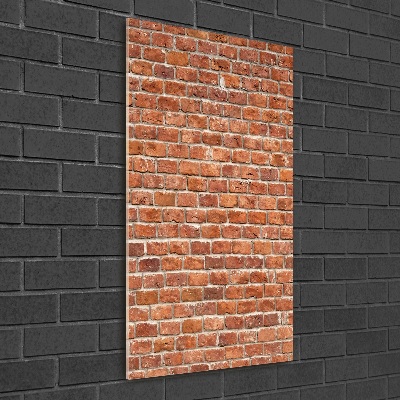 Glass wall art Brick wall