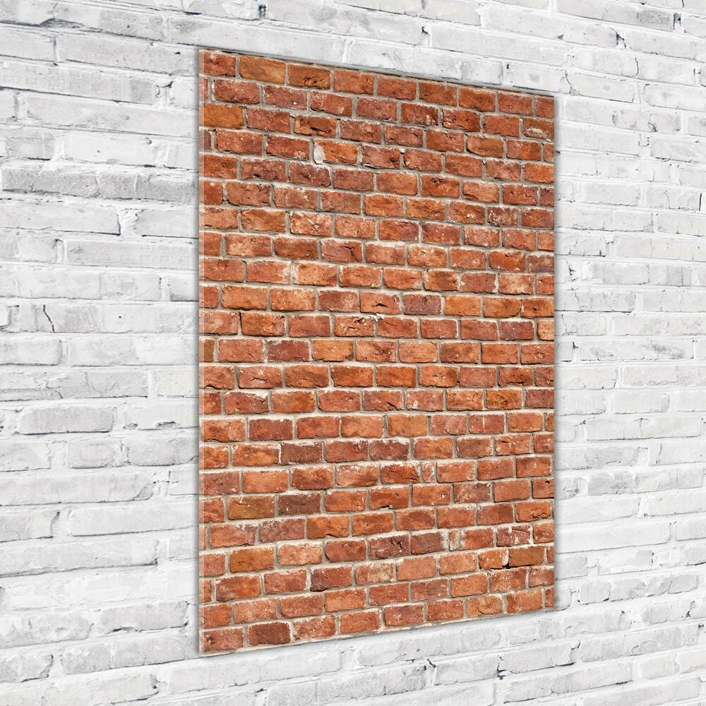 Glass wall art Brick wall