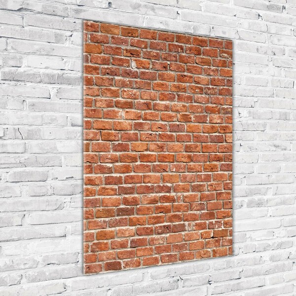 Glass wall art Brick wall