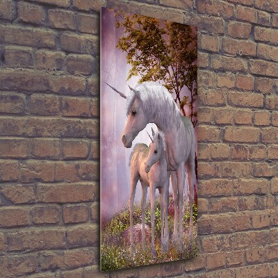 Wall art on glass Unicorn