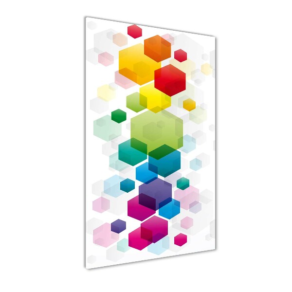 Photo printed on glass Colorful cubes