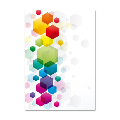 Photo printed on glass Colorful cubes