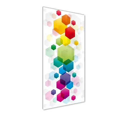 Photo printed on glass Colorful cubes