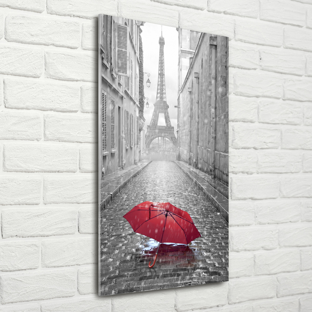 Glass wall art France umbrella