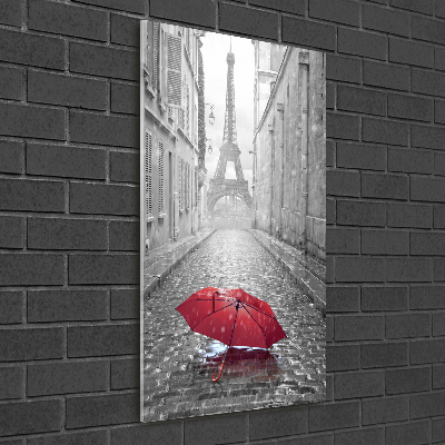 Glass wall art France umbrella