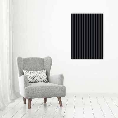 Photo printed on glass Black and gray stripes