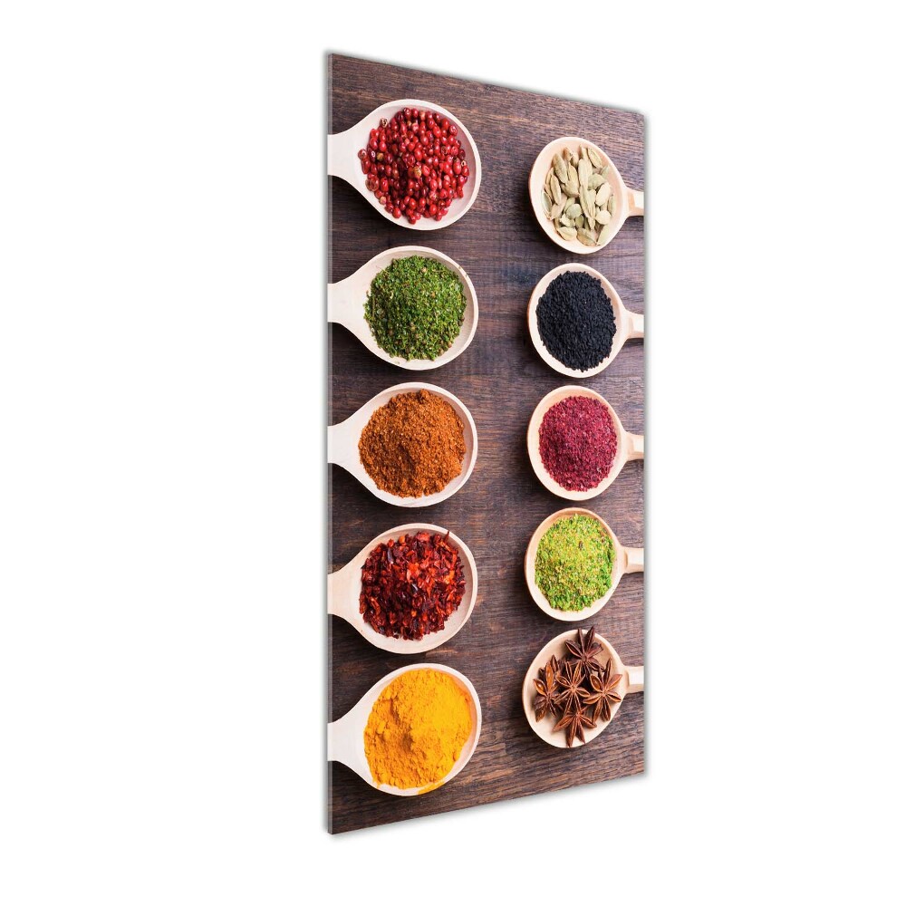 Photo printed on glass Spices