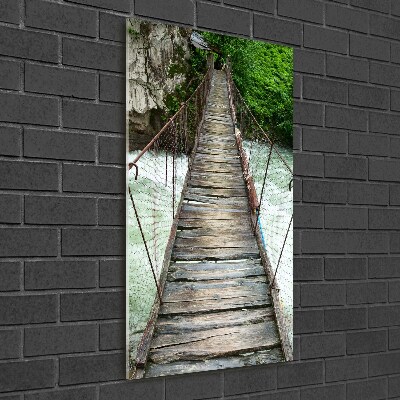 Wall art on glass Hanging bridge