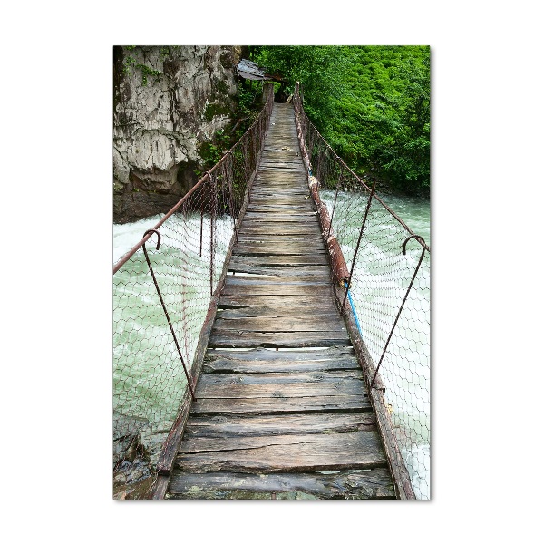 Wall art on glass Hanging bridge