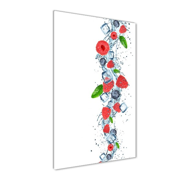 Photo printed on glass Forest fruits and ice