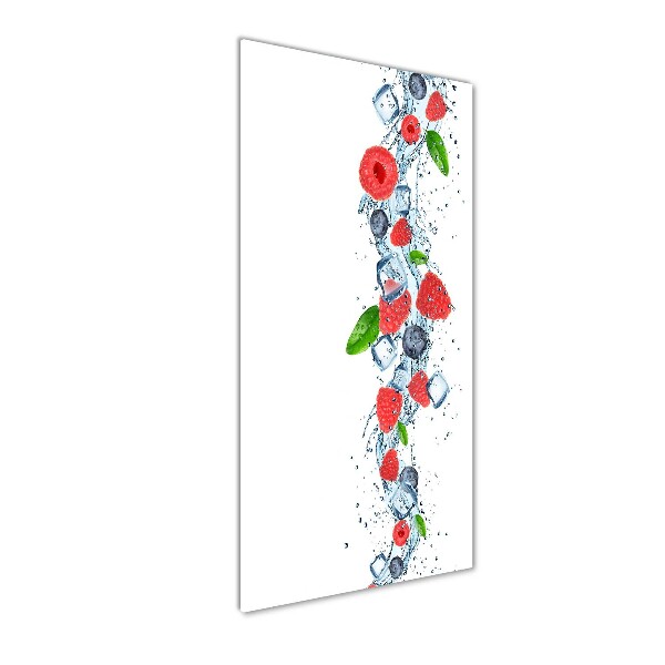 Photo printed on glass Forest fruits and ice