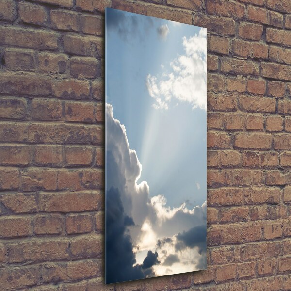 Print on a a glass Clouds in the sky