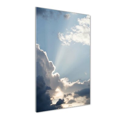 Print on a a glass Clouds in the sky