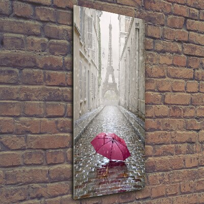 Glass wall art France umbrella