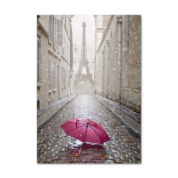 Glass wall art France umbrella