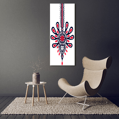 Photo printed on glass Polish folk pattern